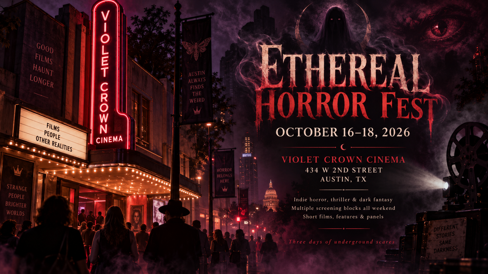 Ethereal Horror Fest 2026 event poster